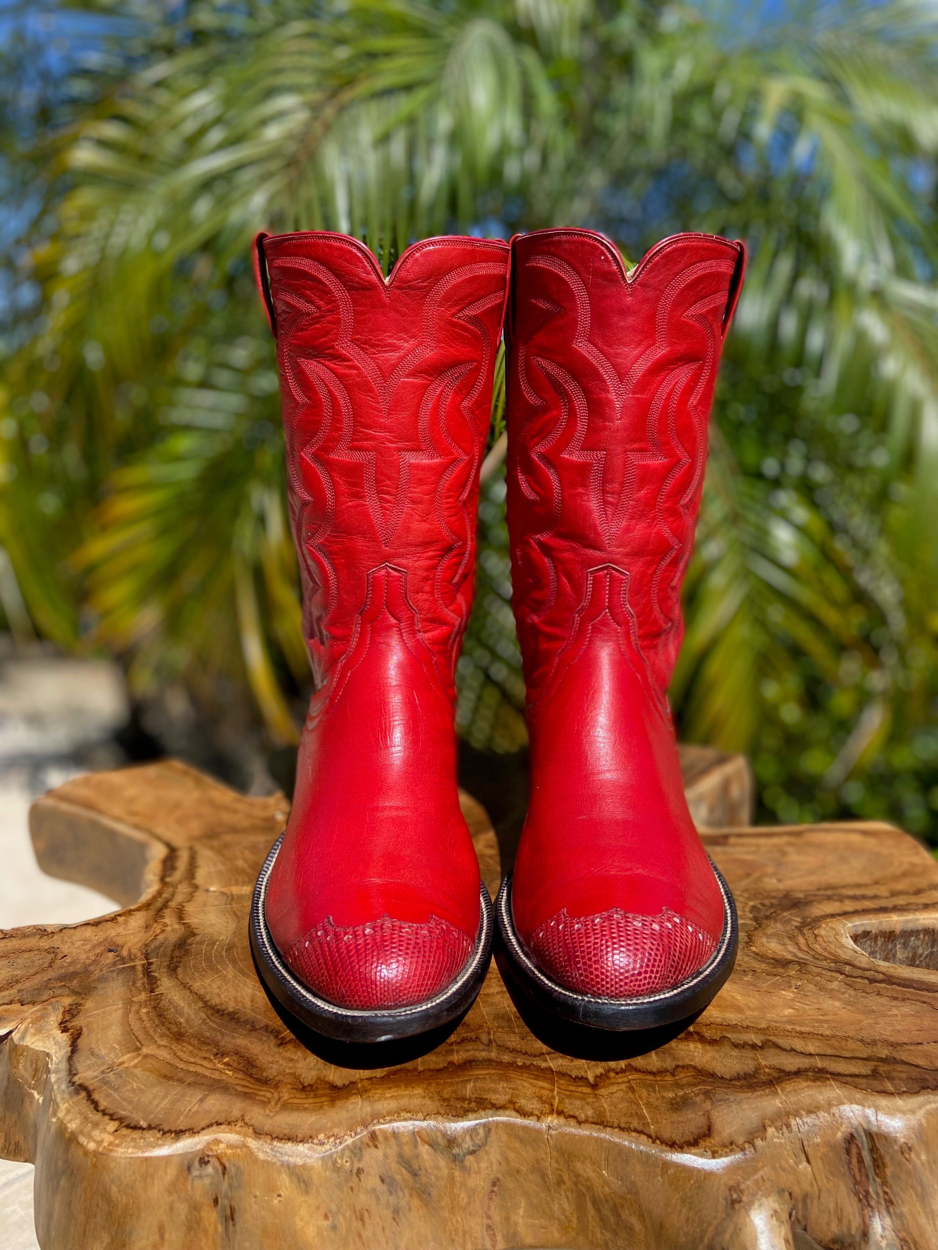 Womens lizard cowboy boots cheap